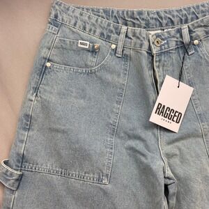 Ragged Jeans Mens 32‎ Light Wash Carpenter Wide Leg Denim Pants NWT Streetwear